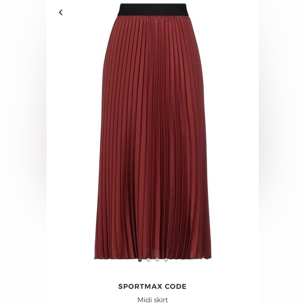 SOLD! on Ebay SportMax|Code MaxMara Label-cat Pleated Skirt.Size:IT40 US4/6. - Picture 5 of 14